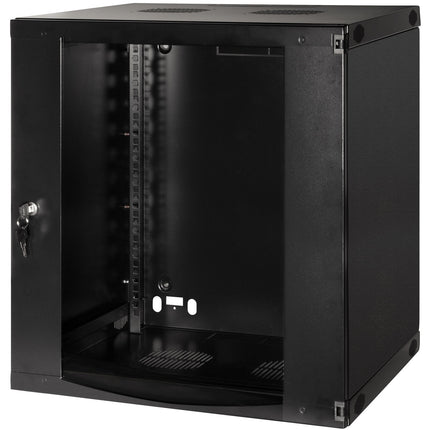 19" Wall cabinet/server cabinet U12 540 x 450 x 595 mm Unassembled Black