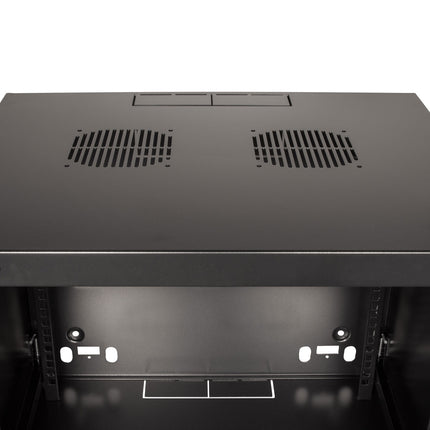 19" Wall cabinet/server cabinet U6 540 x 450 x 330 mm Unassembled Black