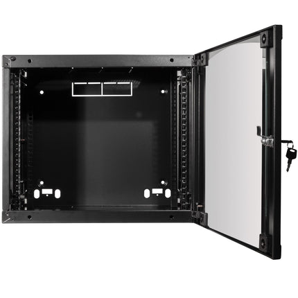 19" Wall cabinet/server cabinet U6 540 x 450 x 330 mm Unassembled Black