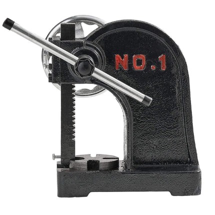 1 Ton Arbor Press, Cast Iron, Handwheel, 5.9 in Stroke