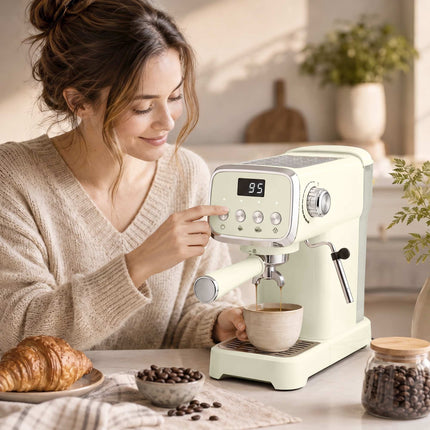 Espressor de 20 de bari cu spumator de lapte, rezervor de 1,2 l