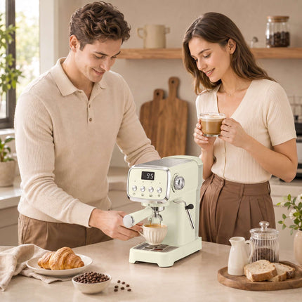 Espressor de 20 de bari cu spumator de lapte, rezervor de 1,2 l