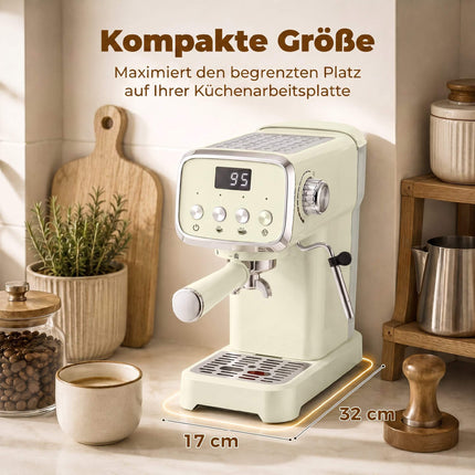 Espressor de 20 de bari cu spumator de lapte, rezervor de 1,2 l