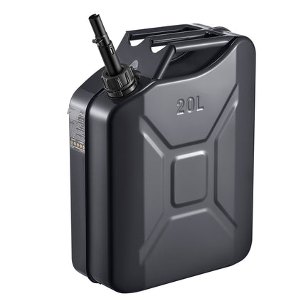 20L Metal Fuel Jerry Can with Spout, Leakproof Handle