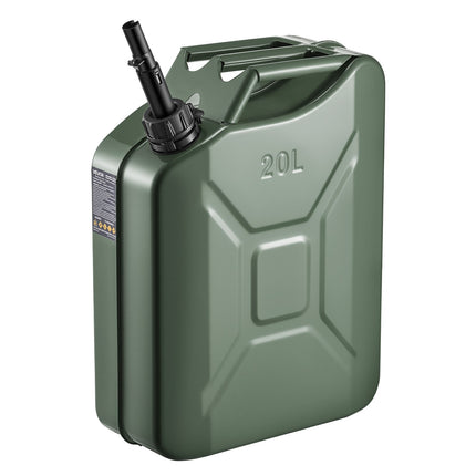 20L Metal Gas Can with Spout, Leakproof Comfort Handle