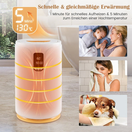 Găleată încălzitoare pentru prosoape de 20 litri cu lumină LED, încălzire rapidă