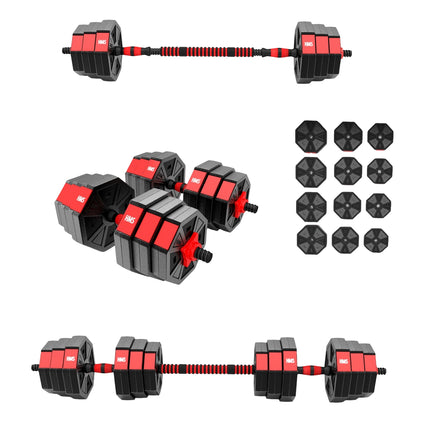 Set de gantere și gantere compozit de 20 kg
