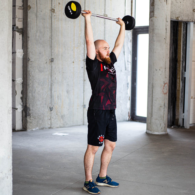 Barbell acoperit cu cauciuc de 20 kg - Echipament pentru haltere de sală