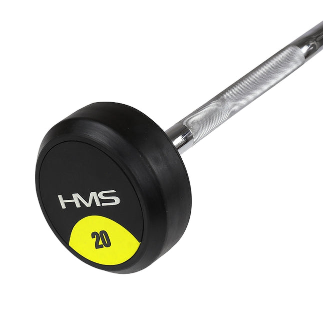 20 kg Curl Bar acoperit cu cauciuc - Echipament de gimnastică