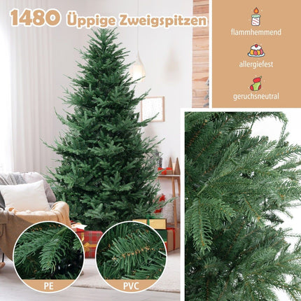 Brad de Crăciun artificial de 240 cm cu 450 de lumini LED