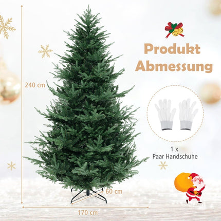 Brad de Crăciun artificial de 240 cm cu 450 de lumini LED