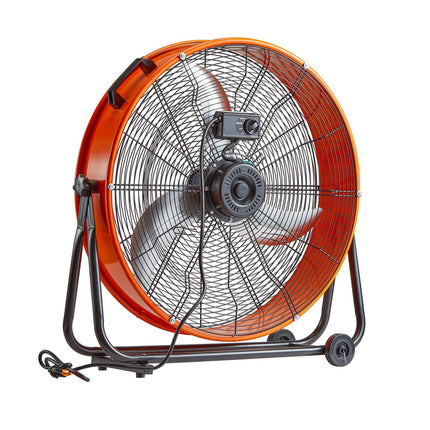 24-Inch Industrial Drum Fan, 3-Speed 8700 CFM, 360 Tilt