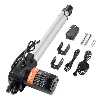 24V Linear Actuator Kit, 10-Inch Stroke, 1000N, IP44