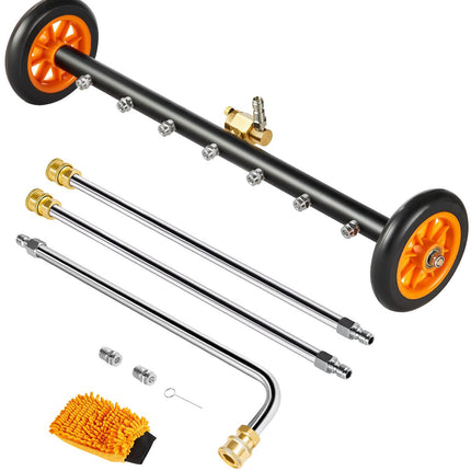24in Pressure Washer Undercarriage Cleaner, 4000 PSI, 7 Nozzles