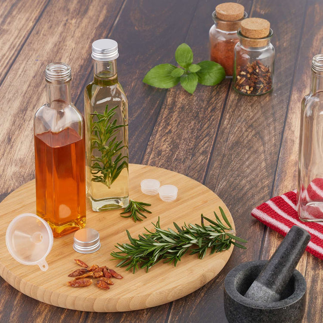Sticle de sticlă de 250 ml pentru lichior, suc, ulei