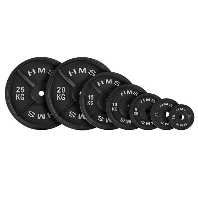 Disc de greutate din fontă de 2,5 kg, negru, orificiu de 31 mm