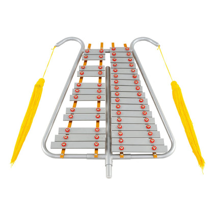 Glockenspiel de marș din aluminiu cu 29 de note cu mâner reglabil