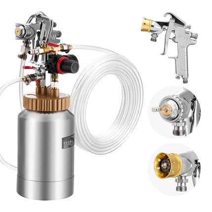 2L Pressure Pot Paint Sprayer Kit, 2 Guns 1.8 and 3.0mm