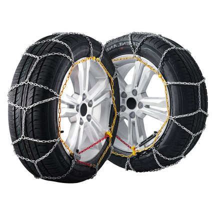 2-Pack Manganese Steel Snow Tire Chains, 225/70R15–245/45R18