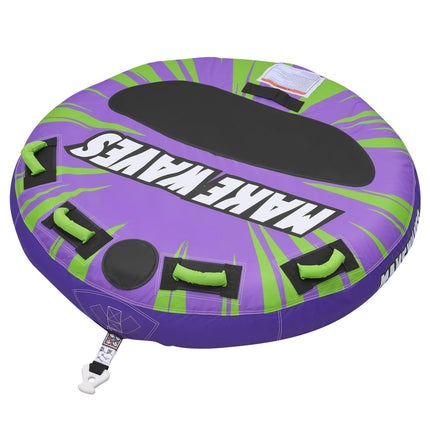 2-Person Towable Tube for Boating, 340 lb, Nylon Cover