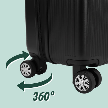 Set de 2 bagaje rigide cu roți la 360°