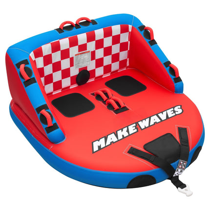 2-Rider Towable Tube, 154 kg, Nylon Cover, Dual Tow Points