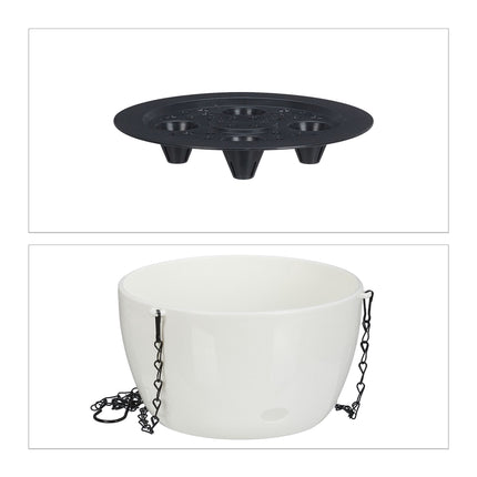2 cosuri suspendate cu recipiente pentru apa - L