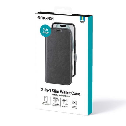 2-in-1 Slim wallet iPhone 15 Plus
