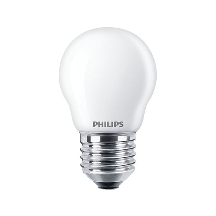 2-pack LED E27 P45 Globe 40W Frost 470lm