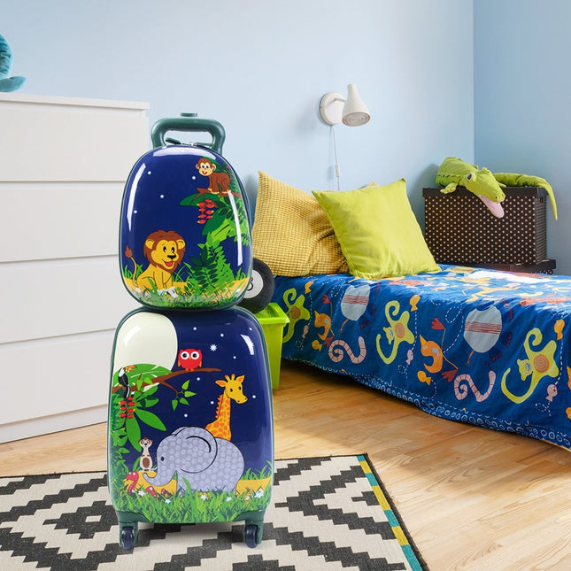 Set valiza 2 piese bagaje de voiaj bagaje copii valiză 16'' + rucsac 12''