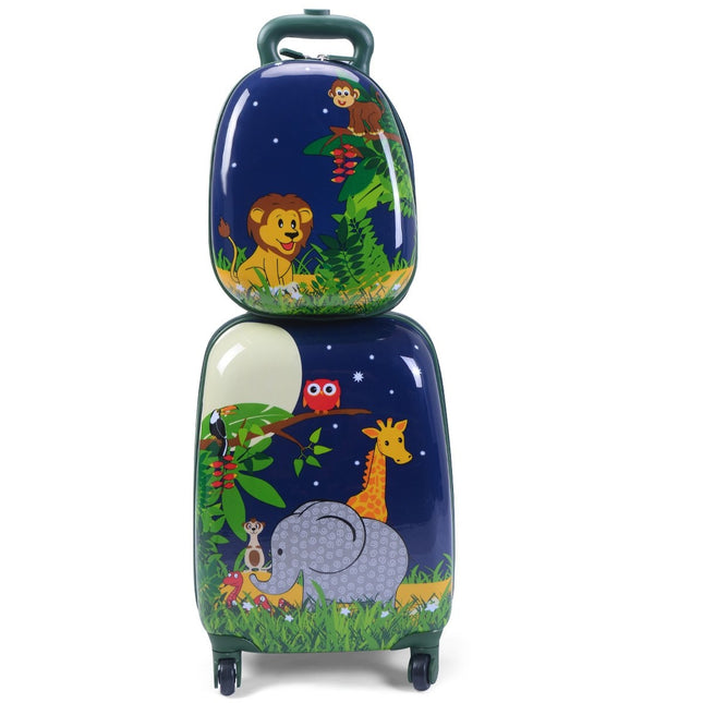 Set valiza 2 piese bagaje de voiaj bagaje copii valiză 16'' + rucsac 12''