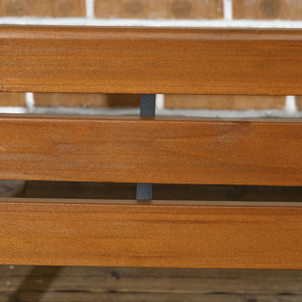 banca de gradina 2 locuri max. 240 kg, bancă de parc cu spătar, bancă frisoane din lemn pentru grădină și balcon 120 x 57 x 70 cm