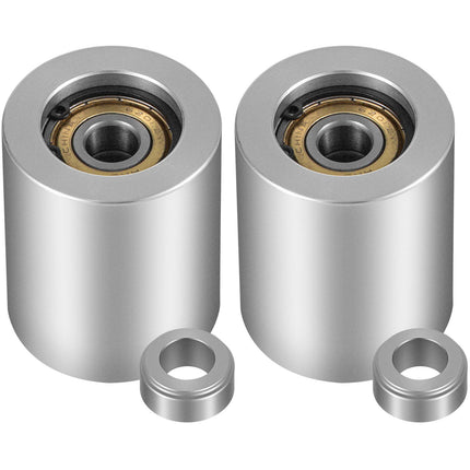 2x72 Belt Grinder Wheel Set, Aluminum 4 in Drive 0.75 Bore