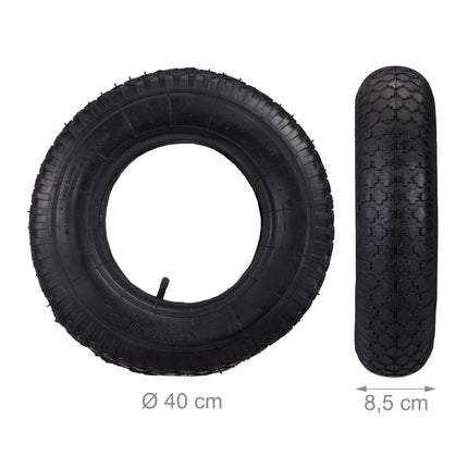 2x anvelope 4.00-8 pentru camion portabil cu camera de aer