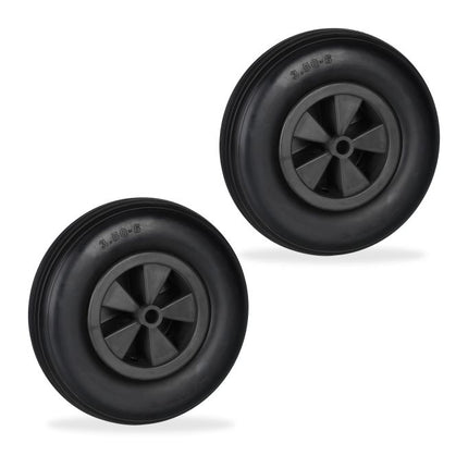 2x roți de roabă 3.50-6 în negru