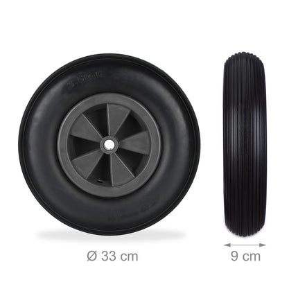 2x roți de roabă 3.50-6 în negru