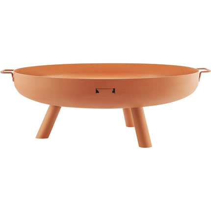 30-Inch Fire Pit Bowl, Carbon Steel, Drain Hole, Handles