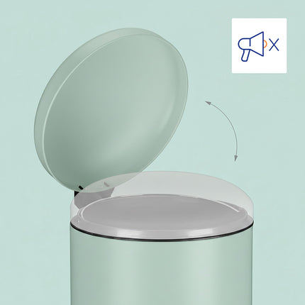 Coș de gunoi cu pedală din metal și plastic, 30 l