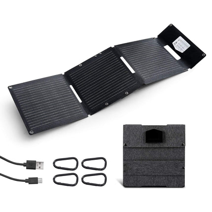 30W Foldable Solar Panel Charger – 24% Efficient, USB-C