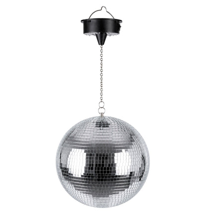 Glob disco de 30 cm cu motor și efecte luminoase LED
