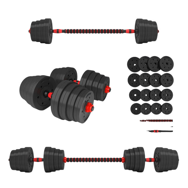 Set de gantere și gantere reglabil de 30 kg