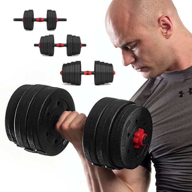 Set de gantere și gantere reglabil de 30 kg