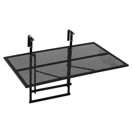 Masă de bar metalică pliabilă de 31,5", înălțime reglabilă, neagră