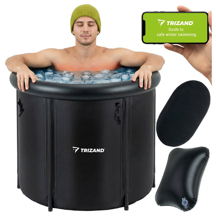 Cadă de baie pliabilă cu gheață de 320 l cu accesorii