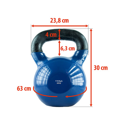 Kettlebell Fontă de 32 kg - Albastru