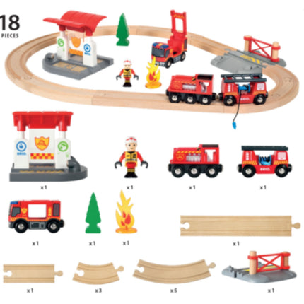33815 Fireman themed train set