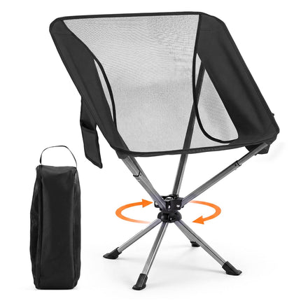 Scaun de camping pivotant la 360°, material textil 600D, capacitate 150 kg