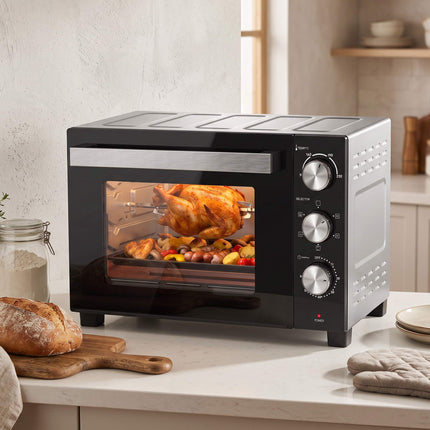 Mini cuptor cu convecție, 36 l, 1500 W, 90–230 °C, temporizator