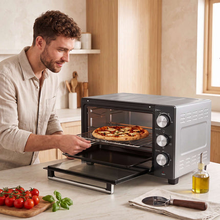 Mini cuptor cu convecție, 36 l, 1500 W, 90–230 °C, temporizator