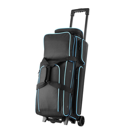 3-Ball Roller Bowling Bag With Wheels, Shoe Compartment